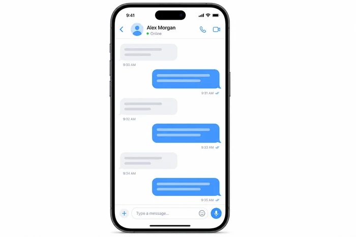 Стрічка чатів Telegram з реакціями та швидкою відповіддю